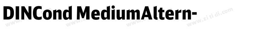 DINCond MediumAltern字体转换
